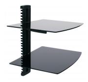 ECONOMY HEIGHT ADJUSTABLE WALL MOUNTED GLASS SHELF